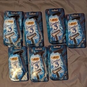 Bic 3 comfort‎ disposable razors mens sensitive skin NEW 7 packs